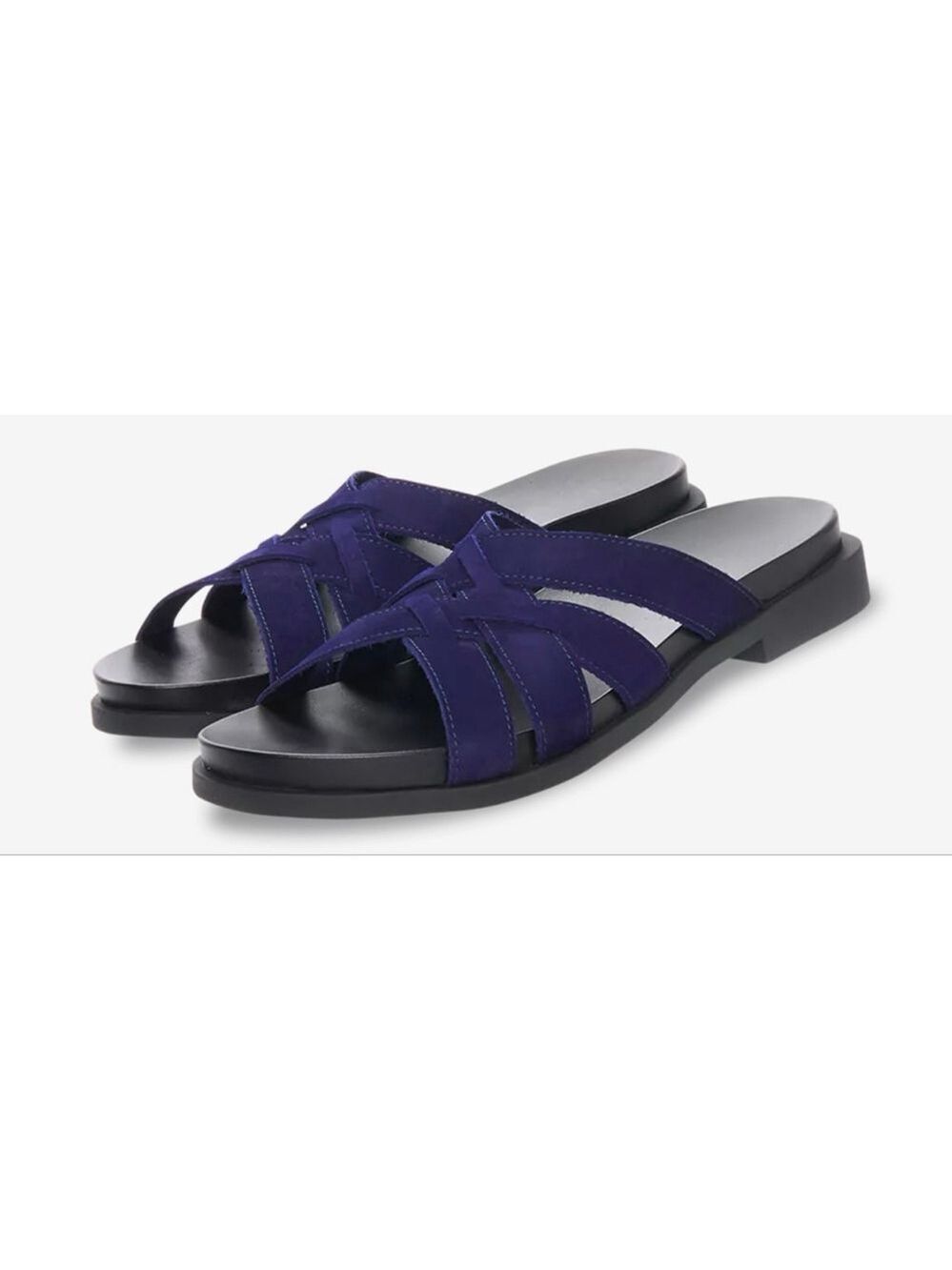 New Women's Arche Makzee Blue Nubuck Leather Slippers 9